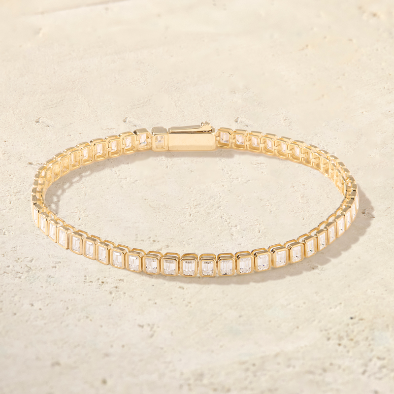 Virelle Emerald-Cut Tennis Bracelet