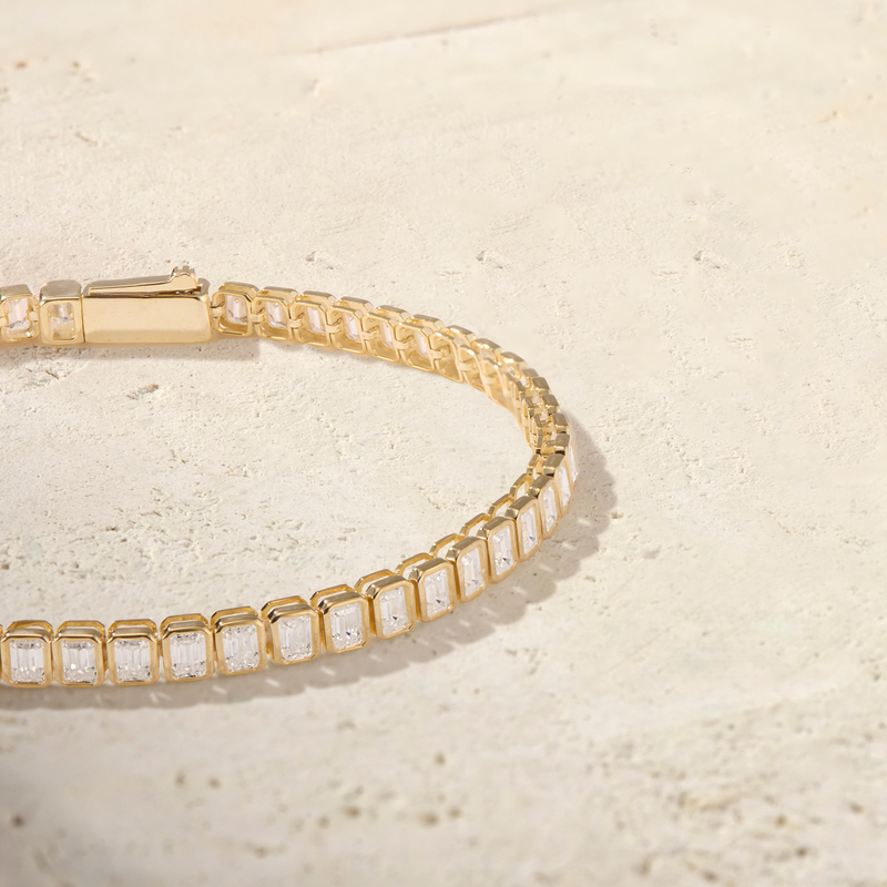 Virelle Emerald-Cut Tennis Bracelet