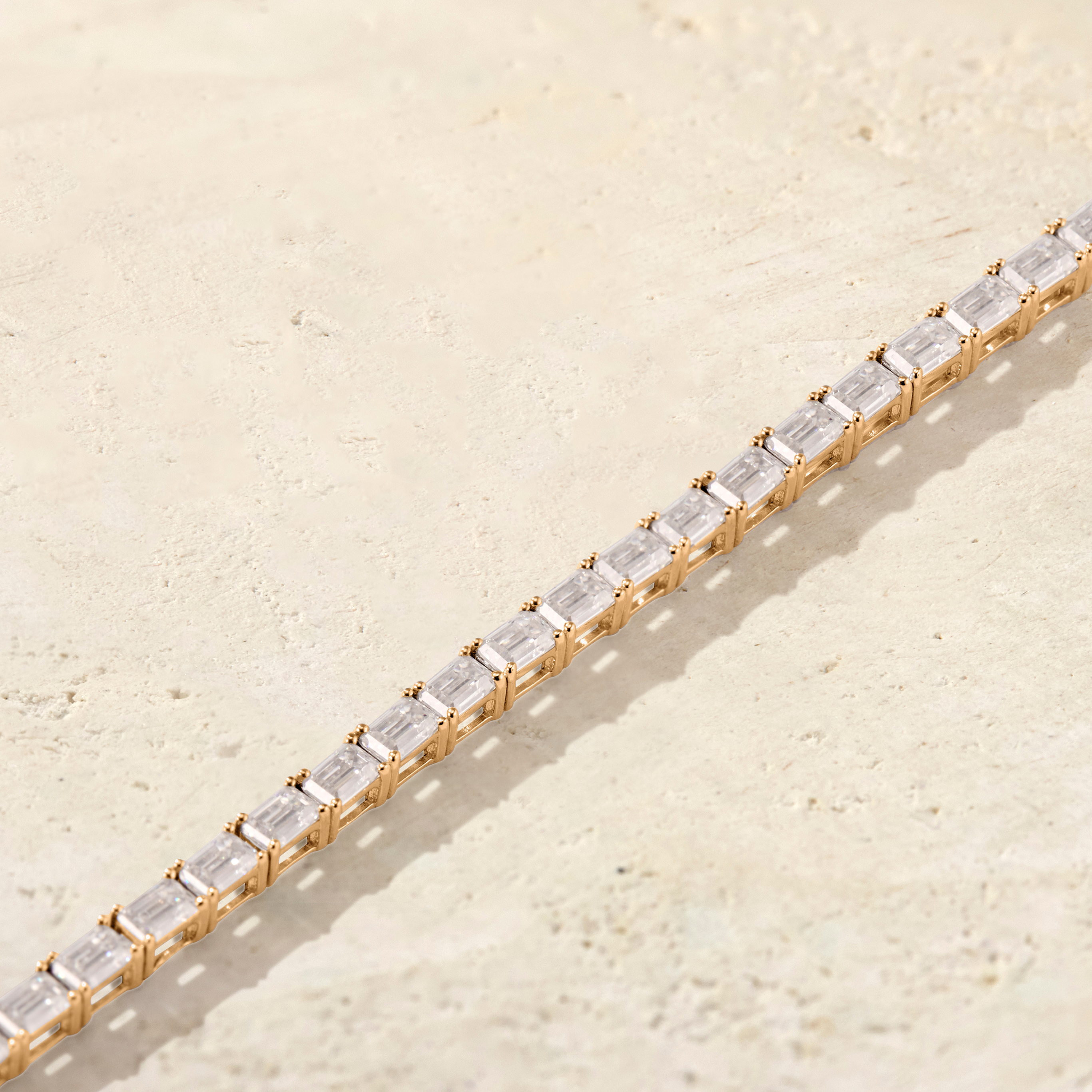 Amara East-West Emerald-Cut Tennis Bracelet