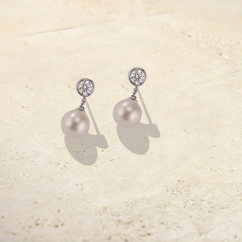 Sora Drop Pearl Earrings