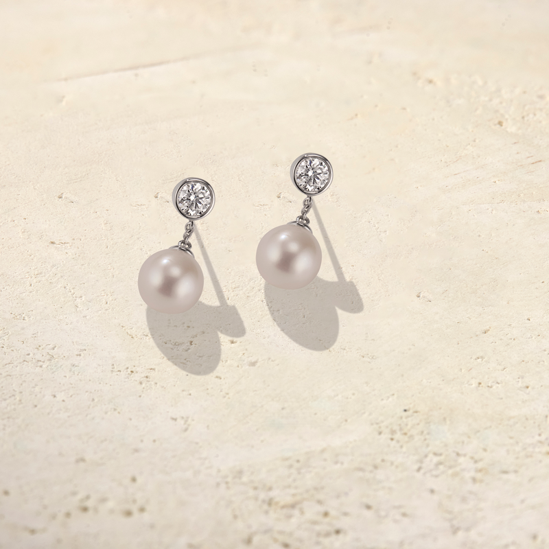 Sora Drop Pearl Earrings