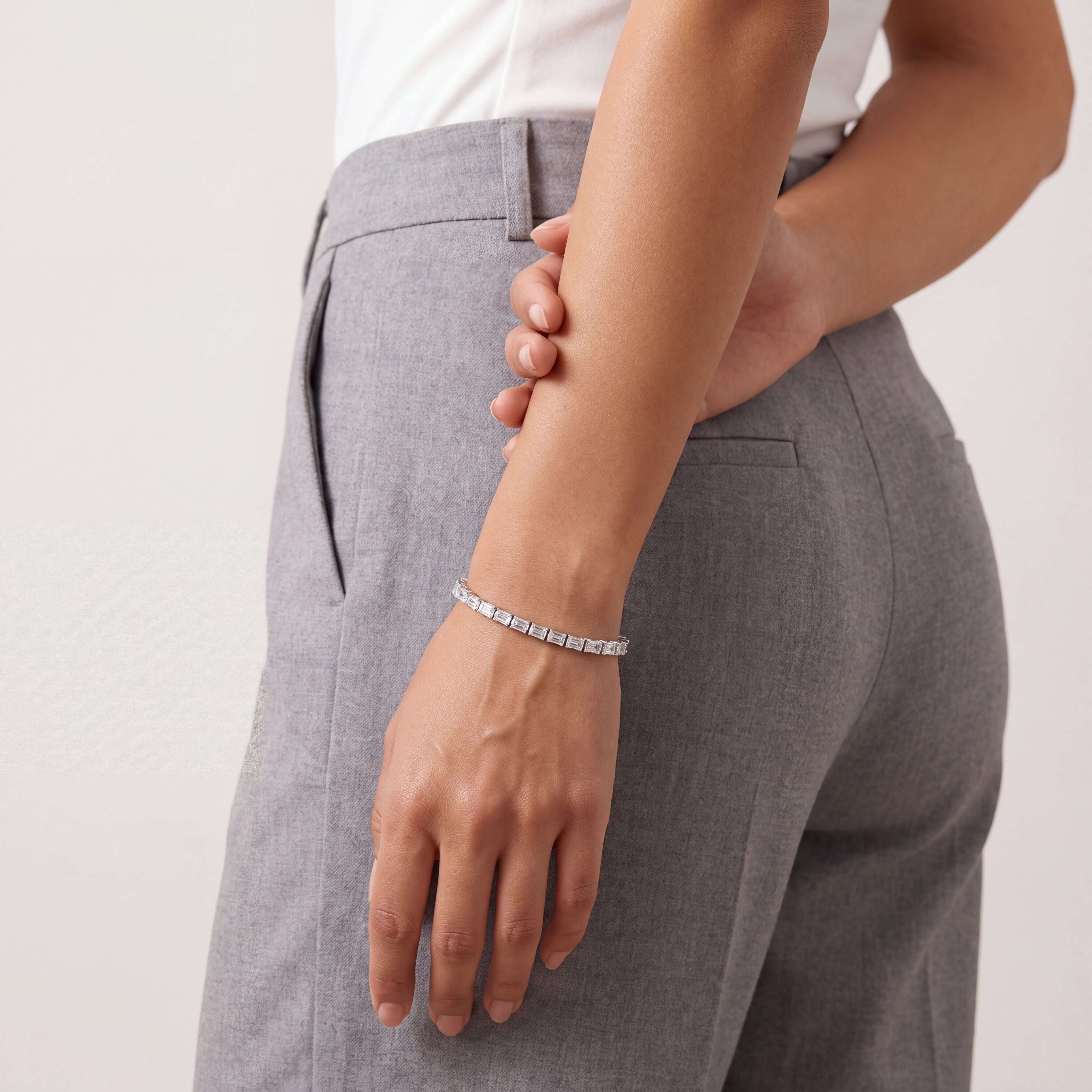 Amara Baguette Tennis Bracelet