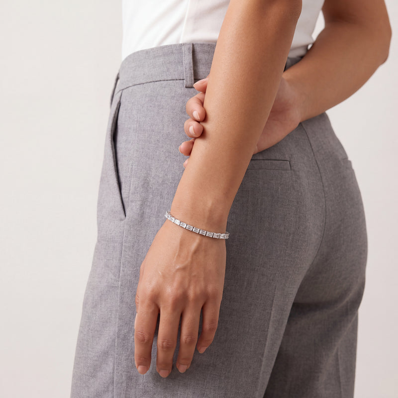 Amara Baguette Tennis Bracelet