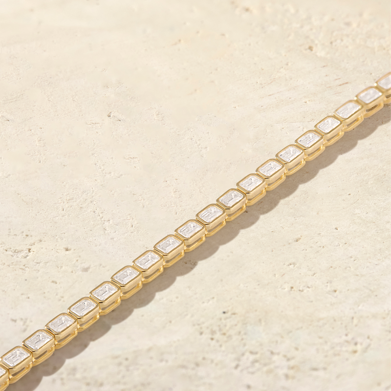 Virelle East-West Emerald-Cut Tennis Bracelet
