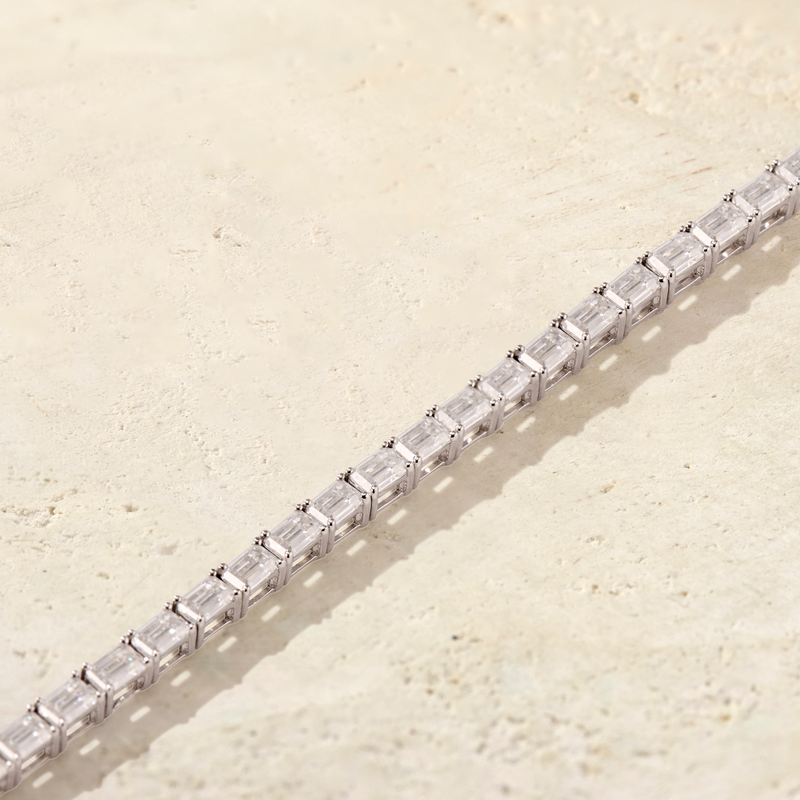 Amara East-West Emerald-Cut Tennis Bracelet