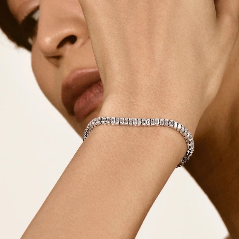 Amara Emerald-Cut Tennis Bracelet