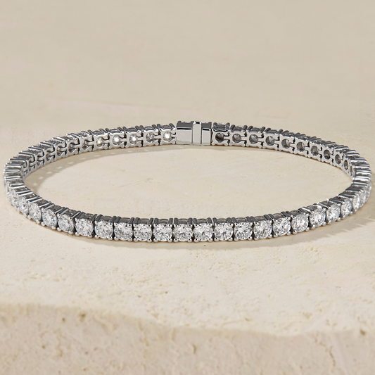 LHUNE Amara Diamond Tennis Bracelet - 14K White Gold - 2 Carat