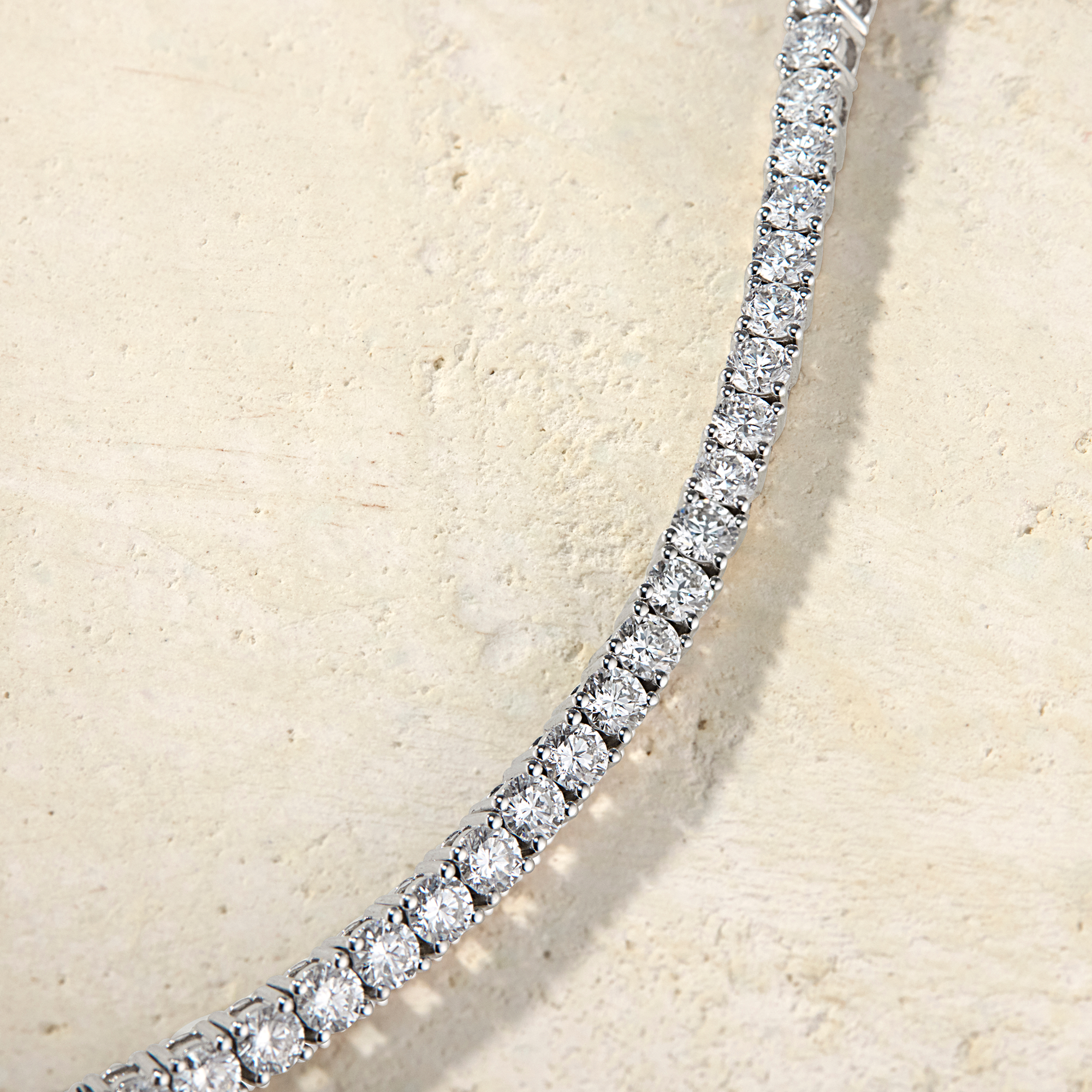 LHUNE Amara Diamond Tennis Bracelet - 14K White Gold - 4 Carat