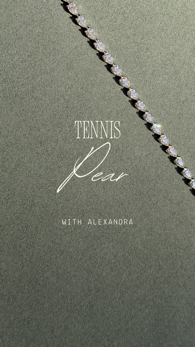 Amara Pear Tennis Bracelet video thumbnail